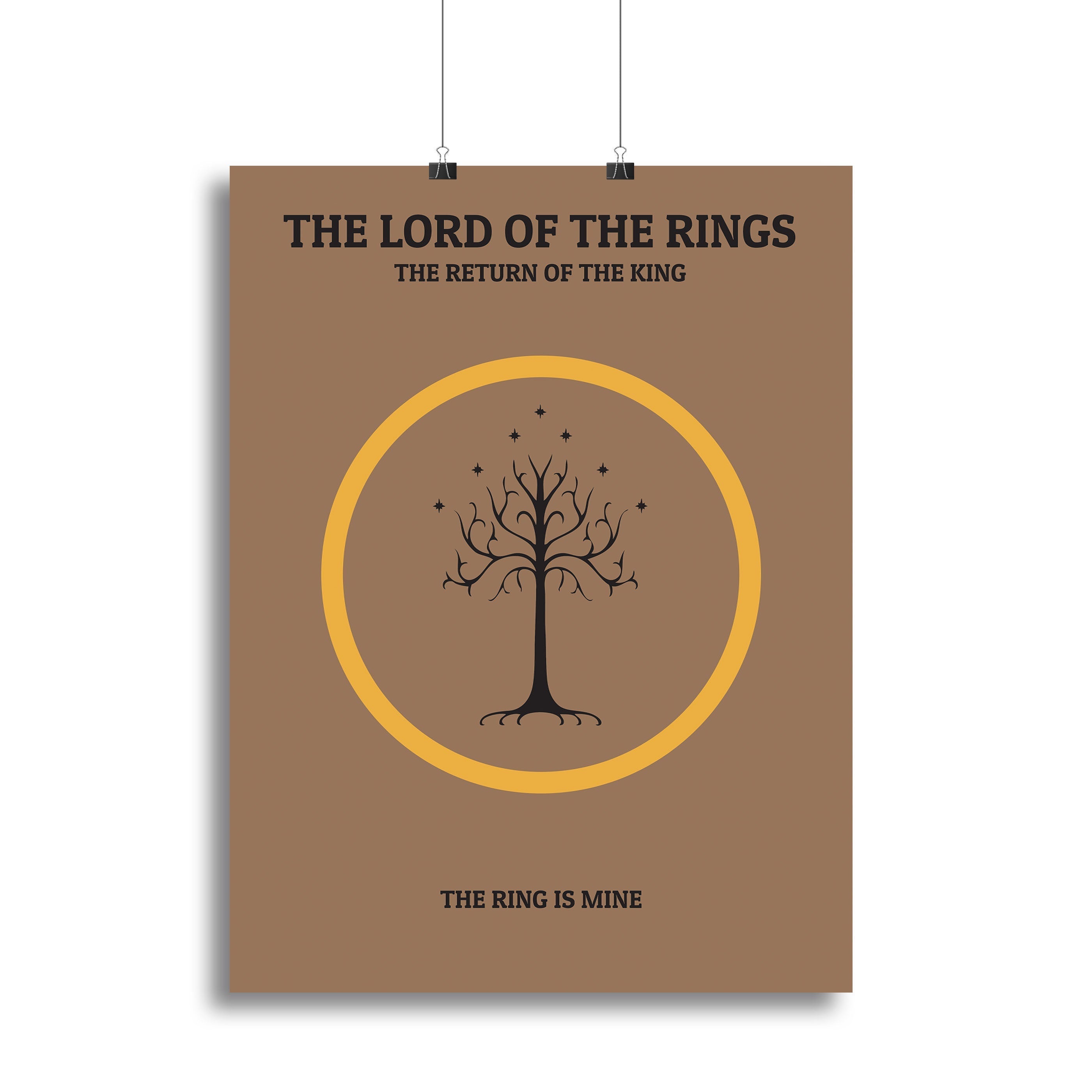 The Lord Of The Rings The Return Of The King Minimal Movie Canvas