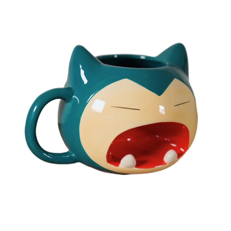 Anime Pokemon Snorlax Pikachu Cartoon Ceramic Water Cup Mug Christmas Birthday Gift for Children 1