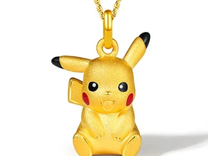 Pokemon Cartoon Pikachu Eevee Ring Kawaii Necklace Anime Gengar Pikachu Index Finger Ring Action Figures Girl